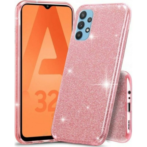 Glitter Shining Back Cover Σιλικόνης Ροζ (Galaxy A52)