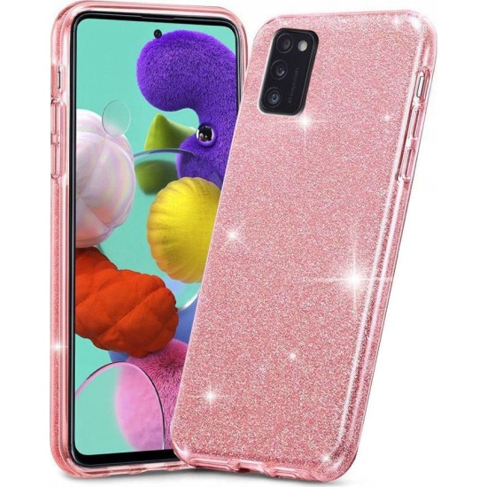 Tech-Protect Glitter Shine Back Cover Σιλικόνης Ροζ (Galaxy A41)