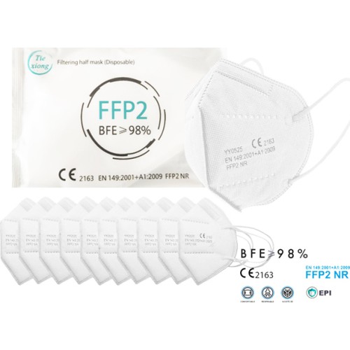 FFP2 Civil Protective Mask BFE >98% Λευκό 20τμχ FFP2 Civil Protective Mask BFE >98% Λευκό 20τμχ