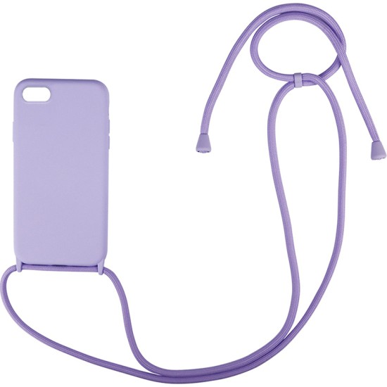 Back Cover Σιλικόνης Λιλά (iPhone SE 2020/8/7)