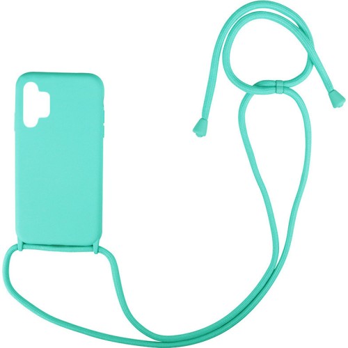Back Cover Σιλικόνης με Λουράκι Τιρκουάζ (Galaxy A32 5G)