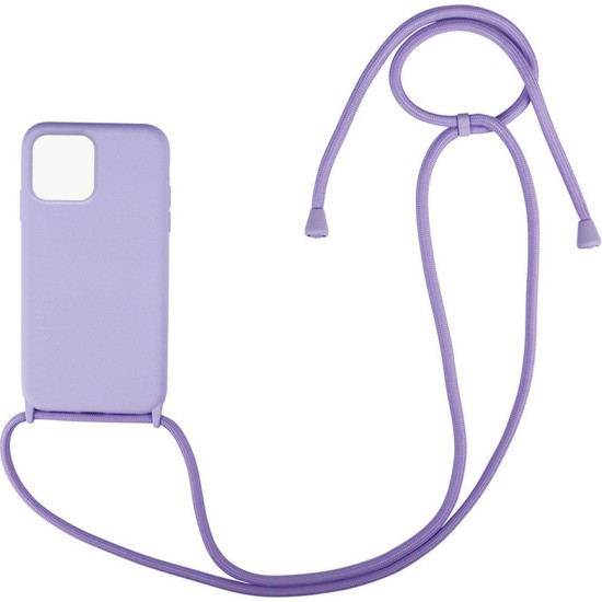 My Colors Carryhang Liquid Back Cover Σιλικόνης με Λουράκι Λιλά (Mi 11T)