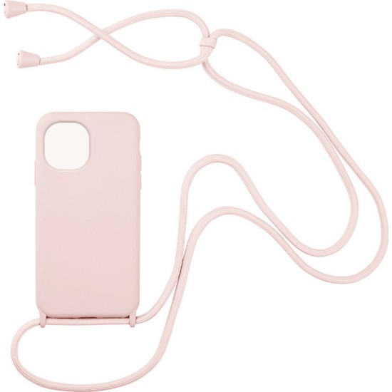My Colors Carryhang Liquid Back Cover Σιλικόνης με Λουράκι Ροζ (Mi 11T)