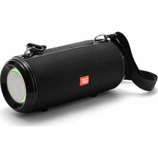 T&G TG537 Αδιάβροχο Ηχείο Bluetooth 10W με Ραδιόφωνο και 2 ώρες Λειτουργίας Black