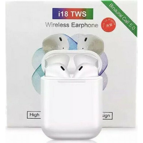i18 Earbud Bluetooth Handsfree Λευκό i18 Earbud Bluetooth Handsfree Λευκό