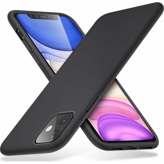 Matt Back Cover Σιλικόνης Μαύρο (iPhone 13 Pro)