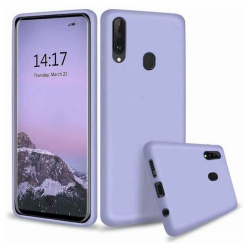 Back Cover Σιλικόνης Λιλά (Galaxy A20e)
