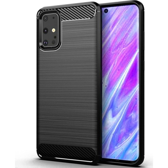 Forcell Rugged Armor Back Cover Σιλικόνης Μαύρο (Galaxy S20+)