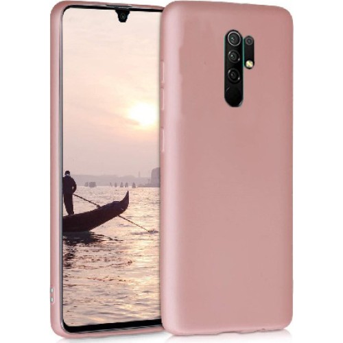 OEM Θήκη Σιλικόνης Soft TPU Back Cover Για Xiaomi Redmi 9 - Metallic Ρόζ