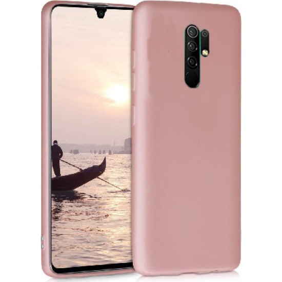 OEM Θήκη Σιλικόνης Soft TPU Back Cover Για Xiaomi Redmi 9 - Metallic Ρόζ
