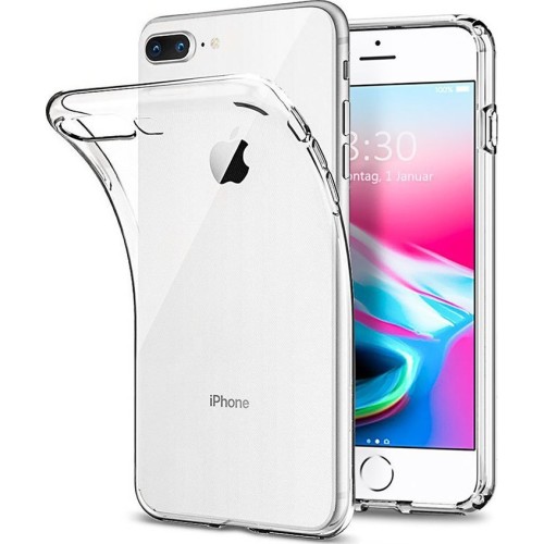 Back Cover Σιλικόνης 0.5mm Διάφανο (iPhone 8/7 Plus)