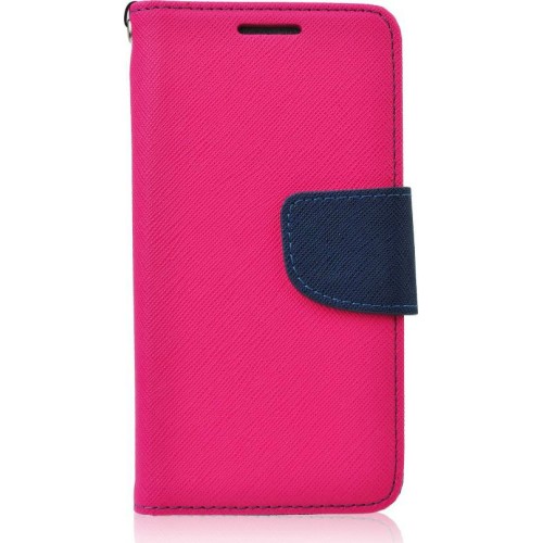 OEM Fancy Diary Samsung Galaxy J3 2016 Hot Pink / Navy