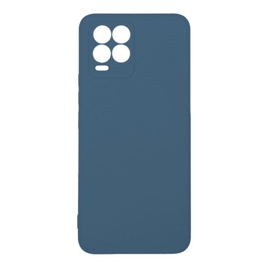 Θήκη Σιλικόνης Back Cover Μπλε Με Προστάσια Κάμερας (Realme 8i)