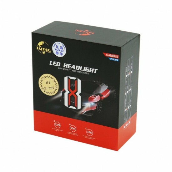 H1 TY-0498 Λάμπες LED Headlight 60W 2τμχ H1 TY-0498 Λάμπες LED Headlight 60W 2τμχ