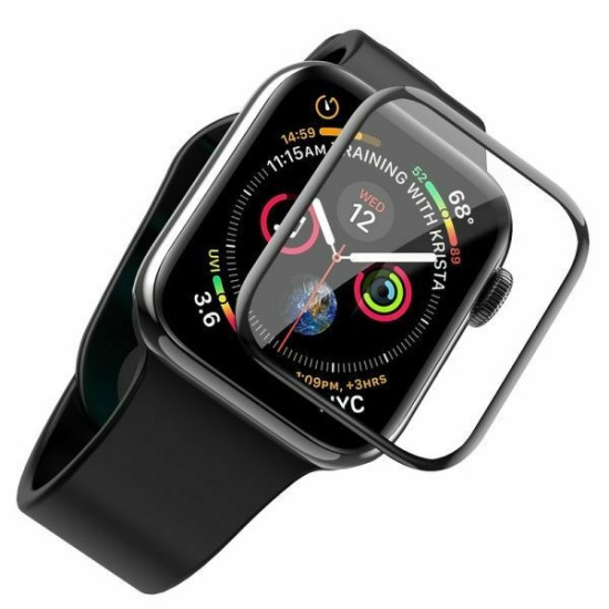 Tempered Glass Protective Screen Protector Black (Apple Watch Ultra 49mm)