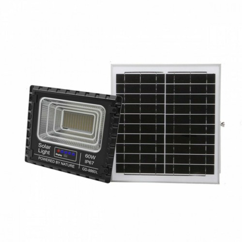 Στεγανός Ηλιακός Προβολέας IP67 Ισχύος 60W με Τηλεχειριστήριο GD-8860L Στεγανός Ηλιακός Προβολέας IP67 Ισχύος 60W με Τηλεχειριστήριο GD-8860L