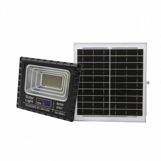 Στεγανός Ηλιακός Προβολέας IP67 Ισχύος 60W με Τηλεχειριστήριο GD-8860L Στεγανός Ηλιακός Προβολέας IP67 Ισχύος 60W με Τηλεχειριστήριο GD-8860L