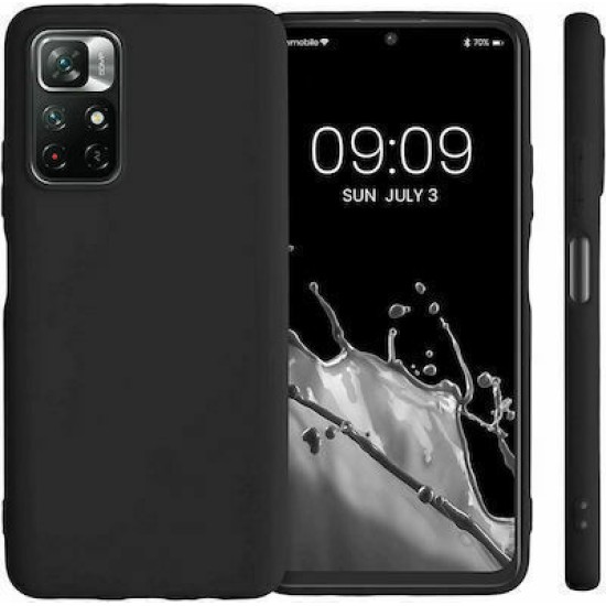 Θήκη Σιλικόνης TPU Ματ για Xiaomi Redmi Note 11 Pro 5G - Μαύρο Θήκη Σιλικόνης TPU Ματ για Xiaomi Redmi Note 11 Pro 5G - Μαύρο