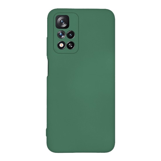 Back Cover Σιλικόνης Σκούρο Πράσινο (Redmi Note 11 5G)