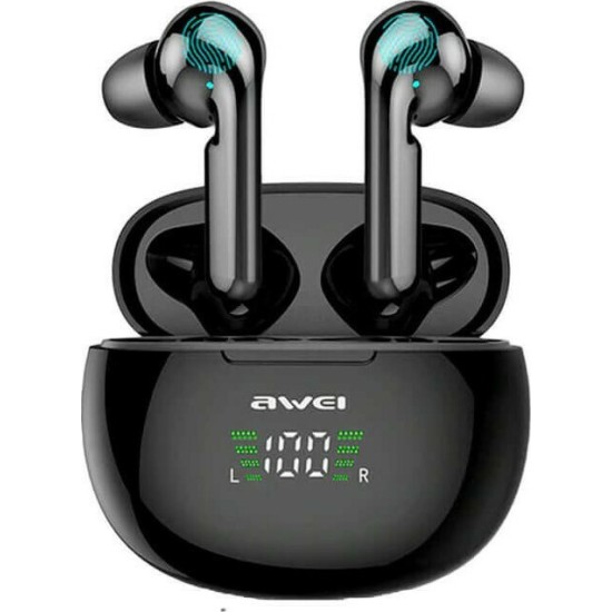 Awei T15P In-ear Bluetooth Handsfree Μαύρο