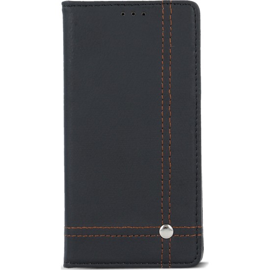 Smart Focus cover for Huawei P8 Lite 2017 black with brown thread