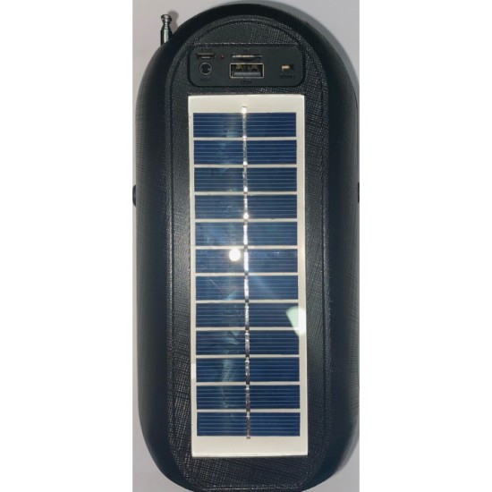 ZJC M12 DIGITAL DISPLAY SOLAR FLASHLIGHT AND WIRELESS BLUETOOTH SPEAKER