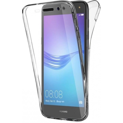 OEM Θήκη Σιλικόνης 360° Για Huawei Y5 2018 / Y5 Prime 2018 Full Cover Metallic Ροζ