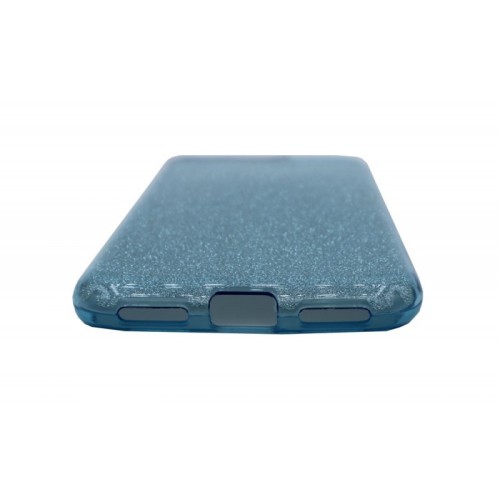 Glitter Back Cover Σιλικόνης Γαλάζιο (HUAWEI Y6 2018 / Y6 PRIME 2018)