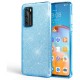 Glitter Back Cover Σιλικόνης Γαλάζιο (HUAWEI Y6 2018 / Y6 PRIME 2018)