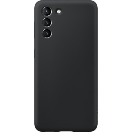 Θήκη Σιλικόνης Matte Μαύρη Back Cover (SAMSUNG S21 FE)