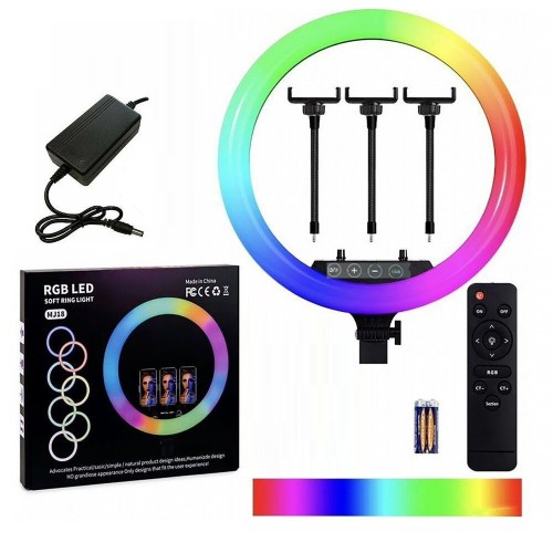 RGB Ring Light MJ18 45.7cm με Βάση για Κινητό RGB Ring Light MJ18 45.7cm με Βάση για Κινητό