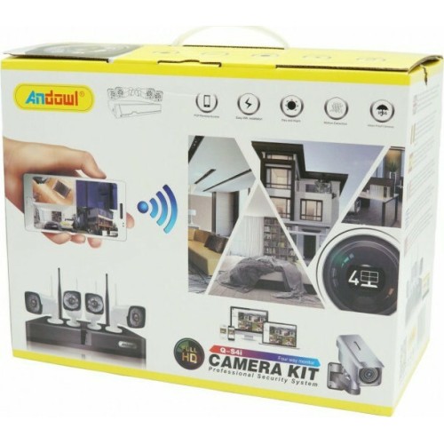 Andowl Ολοκληρωμένο Σύστημα CCTV με 4 Κάμερες Q-S4i