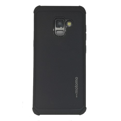 Motomo Back Cover Πλαστικό Ανθεκτική Μαύρο (Galaxy A5 2018/ A8 2018)