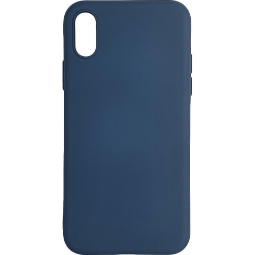 Back Cover Σιλικόνης Σκούρο Μπλε (iPhone XS Max)