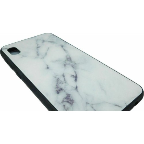 Marble Back Cover Πλαστικό / Σιλικόνης Λευκό (iPhone Xs Max)