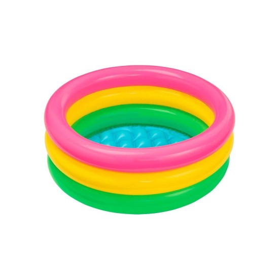 CE-EN71 non-tox colorful inflatable kids' swimming pool baby small pvc pool paddling pool 90cm x 23cm