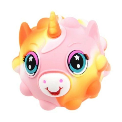 FIDGET 3D POP IT BALL Μονόκερος Rainbow Πορτοκαλί 7cm (με μυτούλα που πετάγεται) FIDGET 3D POP IT BALL Μονόκερος Rainbow Πορτοκαλί 7cm (με μυτούλα που πετάγεται)