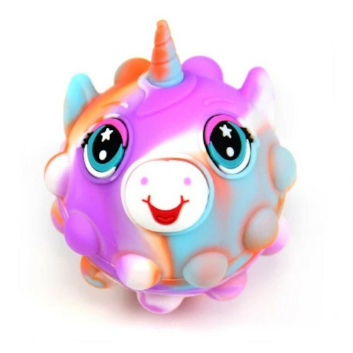 FIDGET 3D POP IT BALL Μονόκερος Rainbow Φούξια 7cm (με μυτούλα που πετάγεται) FIDGET 3D POP IT BALL Μονόκερος Rainbow Φούξια 7cm (με μυτούλα που πετάγεται)