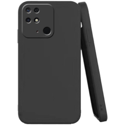 Xiaomi Redmi 10C Soft Touch Finish TPU Silicone Back Cover Case Black (oem) Xiaomi Redmi 10C Soft Touch Finish TPU Silicone Back Cover Case Black (oem)