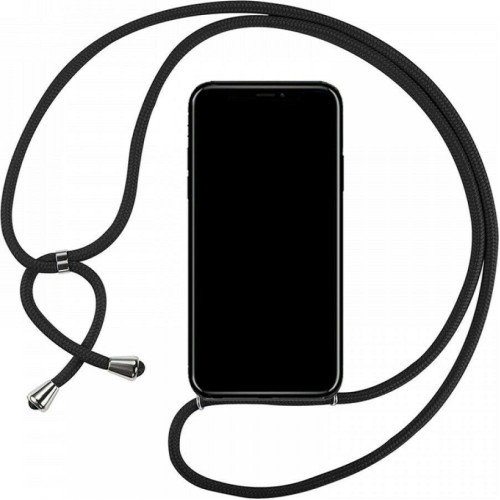 Back Cover Σιλικόνης με Λουράκι για Samsung Galaxy A32 5G Black ! ΟΕΜ