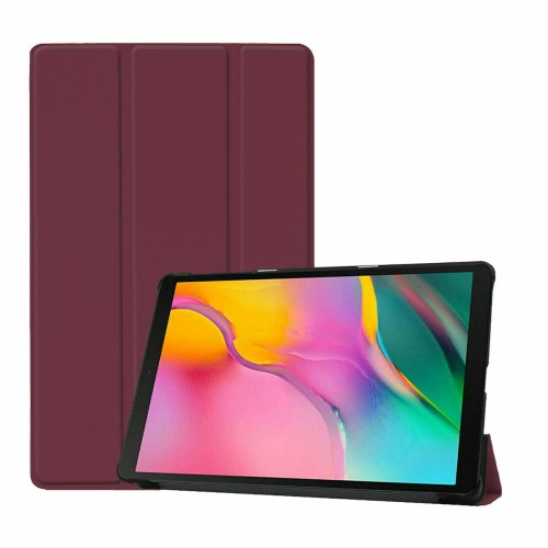 TRI-FOLD FLIP COVER ΔΕΡΜΑΤΙΝΗΣ / ΣΙΛΙΚΟΝΗΣ ΜΠΟΡΝΤΟ (LENOVO TAB M10 3GENERATION")