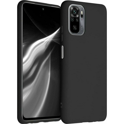 Silicone Case Soft Flexible Rubber Cover for Xiaomi Redmi Note 10 Pro black