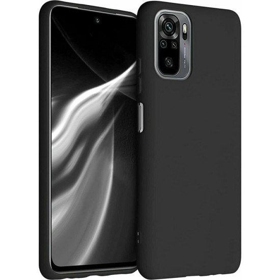 Silicone Case Soft Flexible Rubber Cover for Xiaomi Redmi Note 10 Pro black