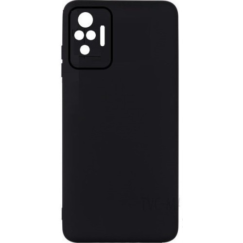 Θήκη Πλάτης Σιλικόνης Soft Back Cover για Xiaomi Redmi Note 10 Pro - Χρώμα: Μαύρο