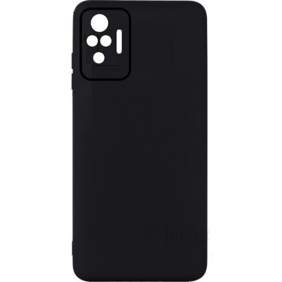 Θήκη Πλάτης Σιλικόνης Soft Back Cover για Xiaomi Redmi Note 10 Pro - Χρώμα: Μαύρο