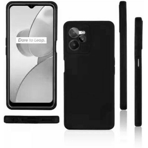 Θήκη Σιλικόνης Πλάτης για RealMe C35 Black ! ΟΕΜ