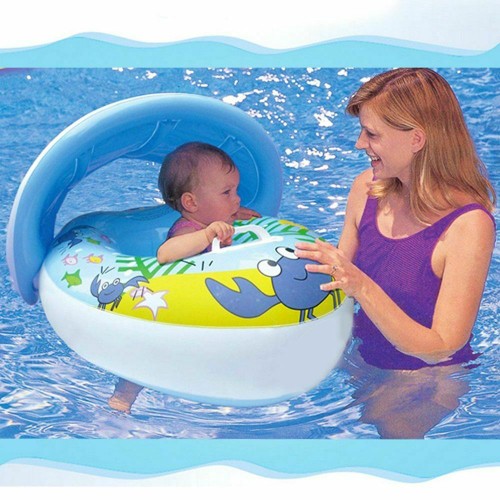 Σωσίβιο Swimtrainer με Μήκος 85εκ. και Σκίαστρο Μπλε Σωσίβιο Swimtrainer με Μήκος 85εκ. και Σκίαστρο Μπλε