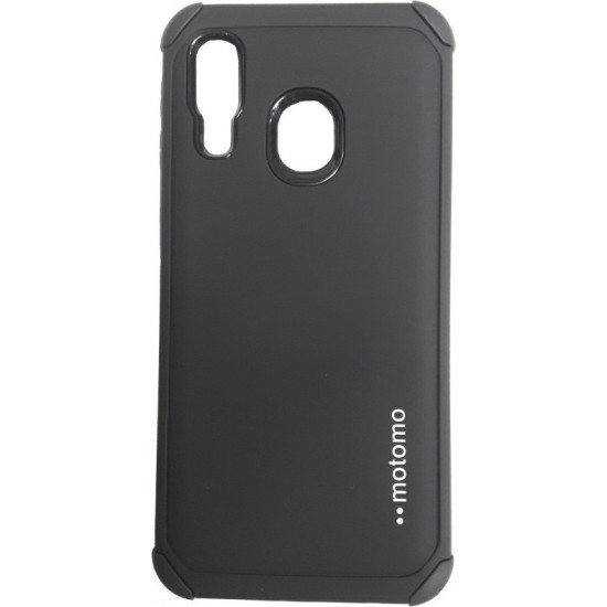 Motomo Tough Armor Back Cover Μαύρο (Galaxy A40)