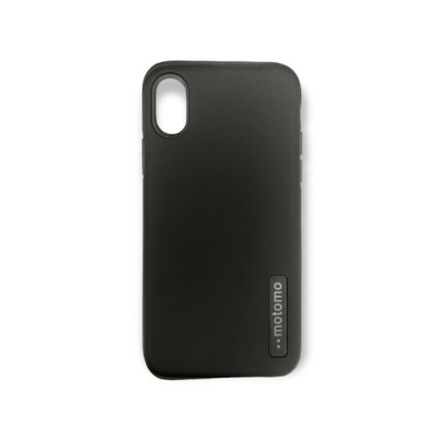 Motomo Tough Armor Back Cover Σιλικόνης Ανθεκτική Μαύρο (iPhone X / Xs)