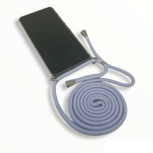 Θήκη OEM Διάφανη Σιλικόνης με Κορδόνι Baby Blue Crossbody XIAOMI REDMI 10C